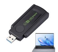 Adaptateurs réseau USB pour ordinateur | Dongle double bande 2,4 G/5G sans fil, adaptateur 600 Mbps, Plug and Play, récepteur réseau, double antenne externe
