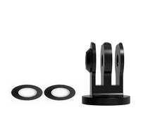 Adaptateurs triangulaires polyvalents en alliage d'aluminium pour caméra d'action équipés d'un trou de vis standard de 6,35 mm permettant une option de montage flexible pour les amateurs d'adaptateurs