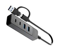 Adaptateurs USB C à vitesse rapide avec USB 3.0 USB 2.0 et deux ports de type pour périphériques d'ordinateur, adaptateurs USB pour claviers