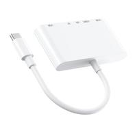 Adaptateurs USB C prenant en charge le lecteur de carte mémoire d'extension de lecture et la capacité de charge rapide PD15W Hub adaptateur C avec lecteur de cartes