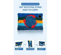 Adapté aux Enfants Coque pour Headwolf Fpad7/iPlay 60 mini/60 Mini Pro/60 Mini Turbo, Housse Étui de Protecteur Antichoc Silicone Pochette avec Bandoulière et Stylet - Rose