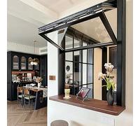 Adapté Aux Kiosques, Guichets De Service Intégrés, Fenêtres Coulissantes En Verre Avec Poignées Verrouillables, Convient Aux Food Trucks, Cafés Et Restaurants(38x36in/96x91cm)