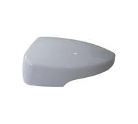 Adapté Pour Kuga Mk2 Escape 2013 2014 2015 2016 2017 2018 2019 Capuchons Rétroviseur À Aile Apprêt/Noir Brillant/Blanc/Gris Design Inspiré De La Course Coque Miroir De Porte(White Left)