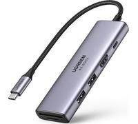 Adapter 5-in-1 Ugreen Cm511, Hub Usb-c To 2x Usb,hdmi, Usb-c, Tf/sd (