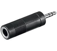 GOOBAY Lot de 3 Adaptateurs Headphone AUX Jack 3 pin Stéréo 3.5 mm Male > 6.35 mm Femelle