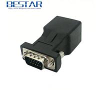 Adapter Adaptateur de câble réseau VGA, rvb, HDB, 15 broches mâle vers LAN, CAT5, CAT6, RJ45, femelle