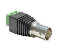 Adapter BNC female > Terminal Block - Adaptateur vidéo - vidéo composite - 2 bloc de terminal de broches femelle pour BNC femelle