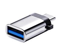 Adapter- Convertisseur, Charger Quick | Adaptateur Type-C avec connexion USB 3.0, transmission de données à haute vitesse | Convient pour smartphones, ordinateurs portables, tablettes, automobiles