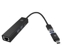 Adapter IcyBox USB3.2 Gen1 Hub & Gigabit LAN 4-in-1 retail