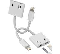 Adapter Lightning Jack To 3.5mm Earphone Charger (Pack Of 2) For Iphone 14 13 12 Pro Max Audio Jack For Apple For Ipad Connector Headphone Splitter Cable Aux Device Car Accessories