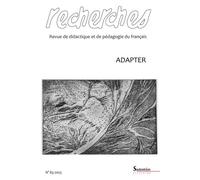 Adapter Revue de didactique et de pédagogie du français - Collectif - Presses Universitaires Du Septen-Trion - broché - Revue