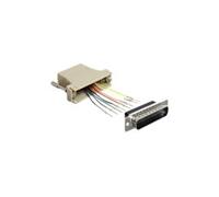 DELOCK 65433 - Adaptateur fiche Sub-D 25 broches > fiche RJ45 Kit de montage