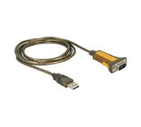 DeLock Adaptateur 65840 USB 2.0 type A mâle vers RS232 mâle – 1,5 m