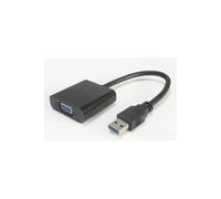 Adapter Usb3.0 - Vga M-F Black, Max. 1920X1080P Microconnect Usb3.0Vga