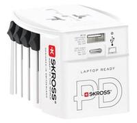 Skross Adaptateur de voyage 1.302974 Universel MUV USB-A+USB-C PD 30W 3 ports Blanc
