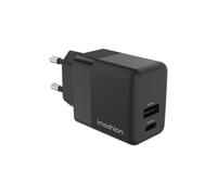 imoshion Adapteur secteur - Chargeur - USB-C + USB-A - Power Delivery et Quick Charge - 35W - Noir