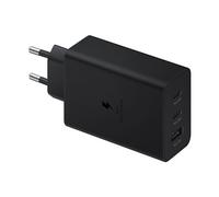 Adapteur secteur ultra rapide universel Samsung Trio avec 2 USB-C et 1 USB-A 65 W Noir