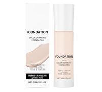 Adaptive Tone Foundation, 30ml Long Lasting Makeup for Mature Skin, Buildable Coverage Color Changing Formula to Blemishes Pimples and Skin Imperfections, Brightening Liquid Foundation