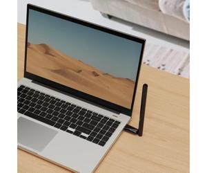 Adaptor Mercusys Bluetooth 5.4 USB Long Range, dimensiuni 55.8 × 16.8 × 150.5 mm