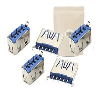 Adaptout 5X Prise USB 3.0 Femelle a souder PCB Board 9 Points Flat Piece de Rechange