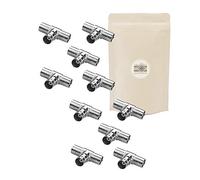 Adaptout X10 Adaptateur BNC T 3 Prise Femelle coaxial Doubleur Splitter Y Diviseur connecteur s Video Composite et SDI Marque FRANÇAISE