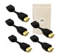 Adaptout X5 Flexible HDMI Adaptateur HDMI Mâle vers HDMI Femelle Connecteur Plaqué Or Full HD TV 1080P 4K 2K 3D PC Marque Française