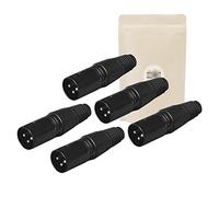 Adaptout X5 Prise XLR 3 Broches Male a Souder Fiche Connecteur Soudure Audio Mixage Ampli Microphone Casque Stereo Marque FRANÇAISE