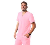 Adar Addition Gommage Hommes - Classique V-Cou Gommage Top - A6006 - Soft Pink - L
