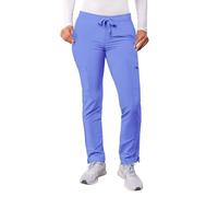 Adar Addition Gommage pour Femmes - Maigre Jambe Cargaison Cordon de Serrage Gommage Pantalon - A6104 - Ceil Bleu - L