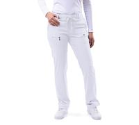 Adar Pro Pantalon Médical Femme - Pantalon de Yoga Moulant - P4100 - White - 2X