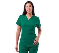 Adar Pro Scrubs for Women - Haut à col en V surélevé - P4212 - Hunter Green - M