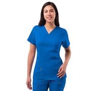 Adar Pro Scrubs for Women - Haut à col en V surélevé - P4212 - Royal Blue - M