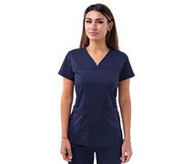 Adar Pro Scrubs for Women - Haut exfoliant à Encolure en V chérie - P4210 - Navy - 3X