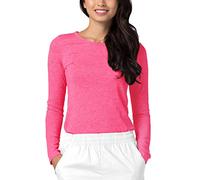 Adar Uniforms Médical Manches Longues - sous Vêtement Confortable Femme - 2900 - Heather Fuchsia - 3X