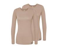 Adar Uniforms Médical Manches Longues - sous Vêtement Confortable Femme Lot de 2-2902 - Khaki - 2X