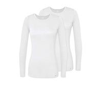 Adar Uniforms Médical Manches Longues - sous Vêtement Confortable Femme Lot de 2-2902 - White - 3X