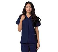 Adar Universal Blouse Médicale Femme - Tunique avec Boutons Pressions - 604 - Navy - L