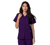 Adar Universal Blouse Médicale Femme - Tunique avec Boutons Pressions - 604 - Purple - M