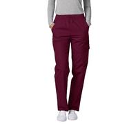 Adar Universal Pantalon Médical Femme - Pantalon Cargo Fuselé - 506 - Burgundy - M