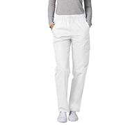 Adar Universal Pantalon Médical Femme - Pantalon Cargo Fuselé - 506P - White - M