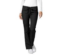 Adar Universal Pantalon Médical Femme - Pantalon Coupe Droite avec Cordon - 510 - Black - M