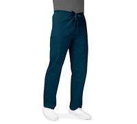 Adar Universal Pantalon Médical Unisexe - Pantalon Fuselé avec Cordon - 504 - Caribbean Blue - XS