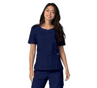 Adar Universal Scrubs for Women - Haut exfoliant à col en V - 628 - Navy - XS