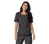 Adar Universal Scrubs for Women - Haut exfoliant à col en V - 628 - Pewter - XL