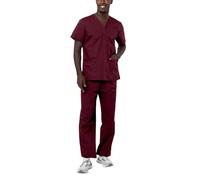 Adar Universal Tenue Médicale Unisexe - Ensemble avec Cordon - 701 - Burgundy - L