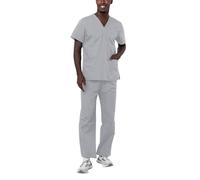 Adar Universal Tenue Médicale Unisexe - Ensemble avec Cordon - 701 - Silver Gray - S