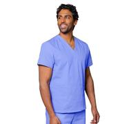 Adar Universal Unisex Scrubs - Haut d'un Gommage à col en V - 2600 - Ceil Blue - L