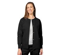 Adar Universal Veste Infirmière - Blouse Chaude à Col Rond - 602 - Black - 2X