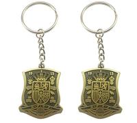 ADARPA Lot de 2 porte-clés Sélection Espagne | Porte-clés dorés métalliques | Porte-clés du champion du monde et de l'Europe, Espagne en métal, légers, élégants et robustes