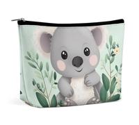 ADASGHBY Petite trousse de maquillage portable - Jolie trousse de maquillage de voyage - Étanche - Motif pivoine - Pour femme, koala, Taille unique
